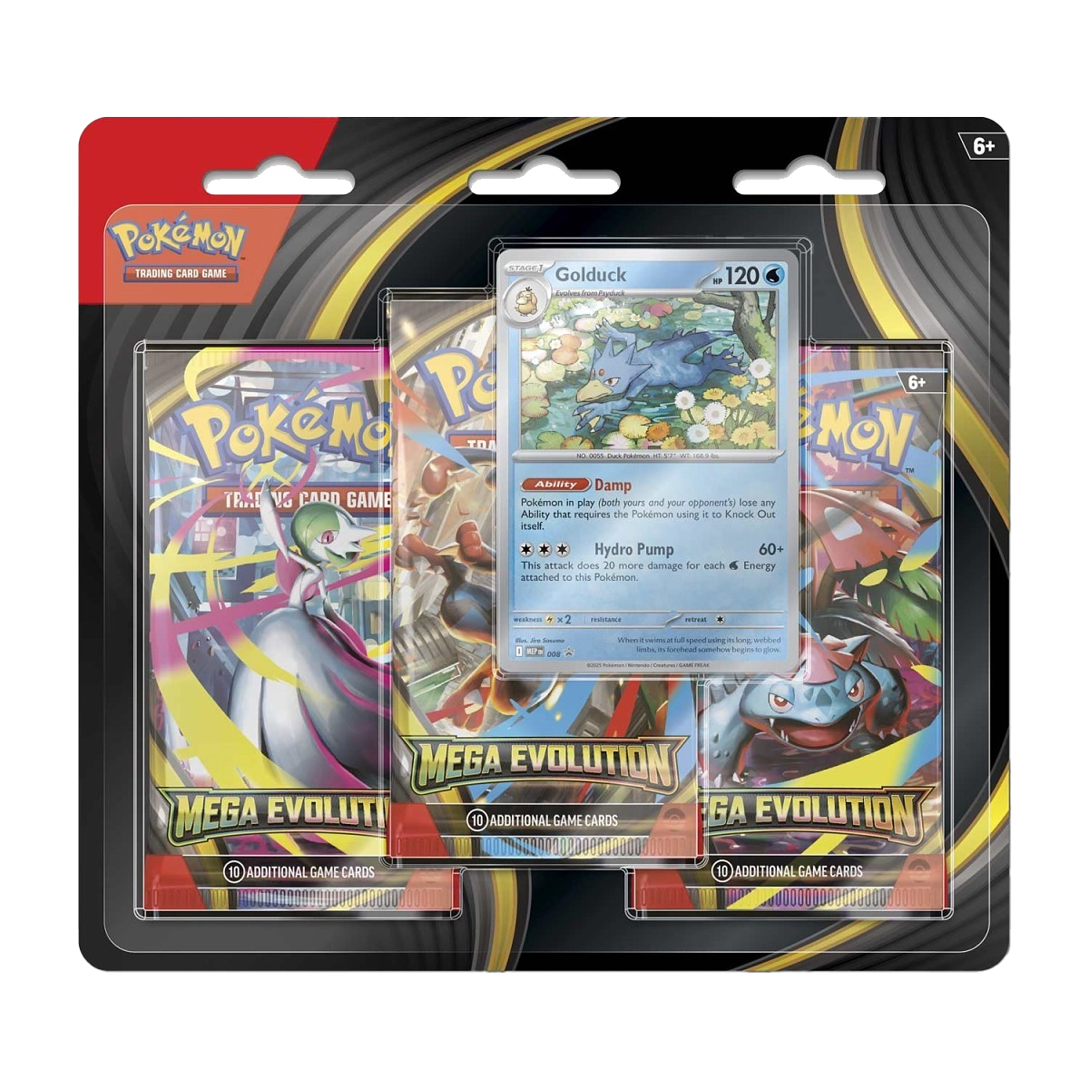 Mega Evolution 3 Pack Blister: Golduck