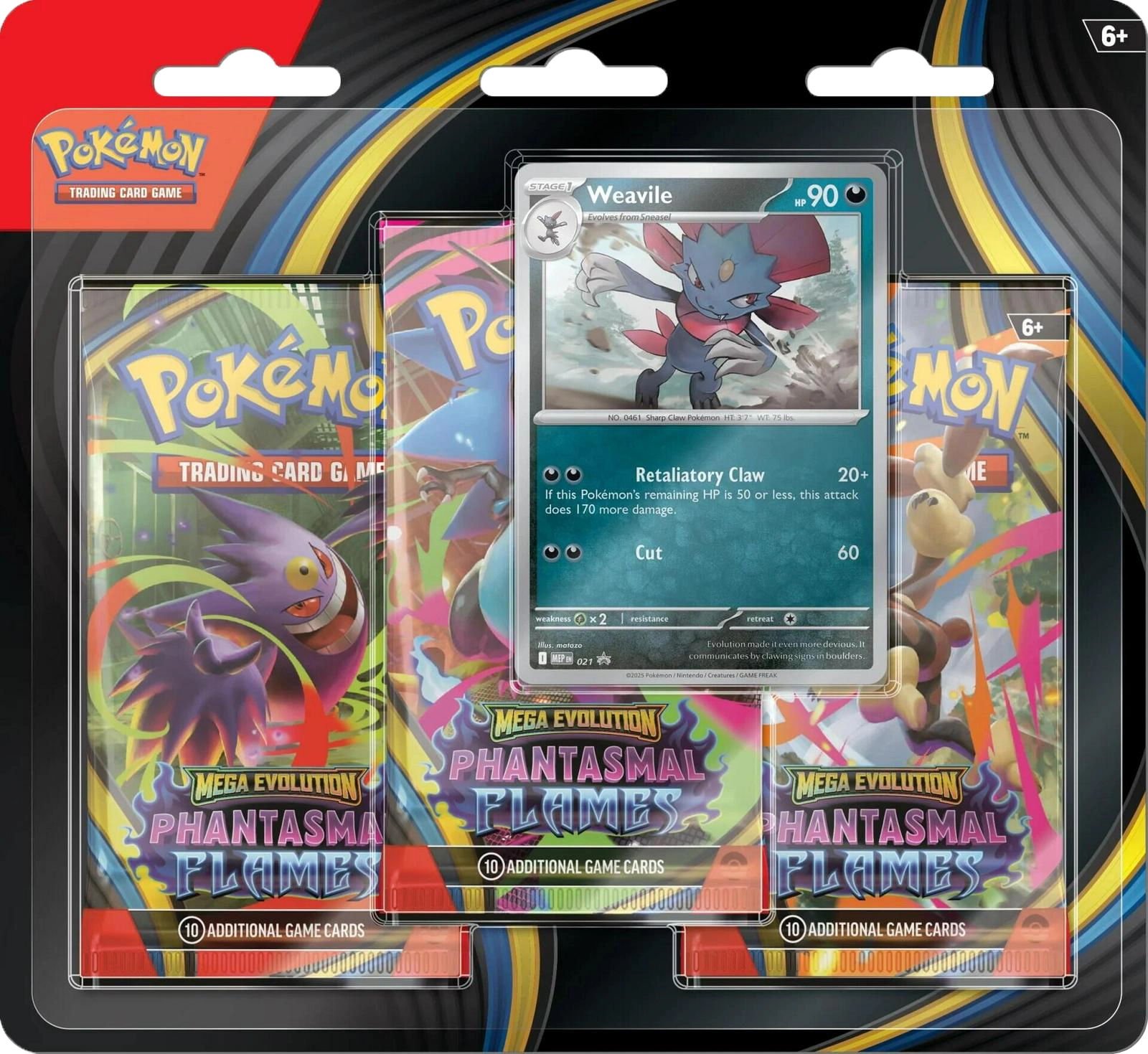 Phantasmal Flames 3 Pack Blister: Weavile