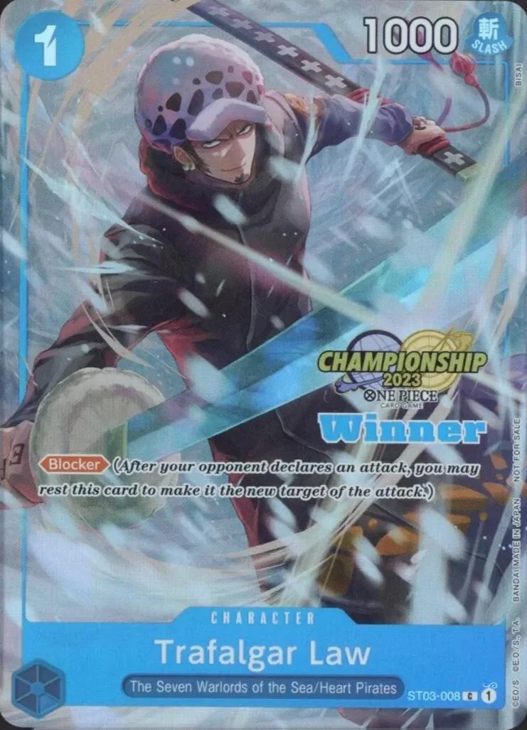 Trafalgar Law [Championship 2023 Winner] — Starter Deck 3: The Seven Warlords of the Sea