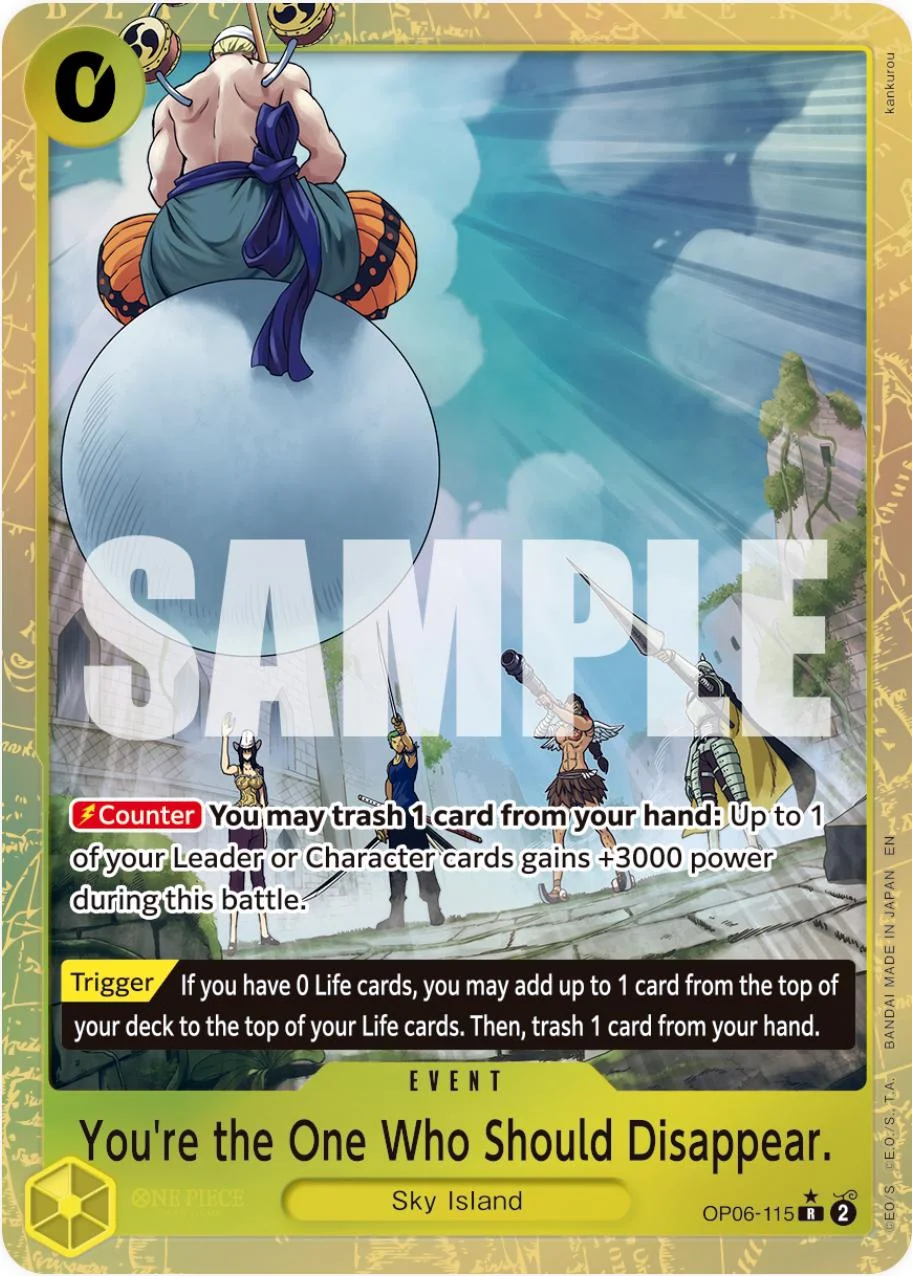 You'Re The One Who Should Disappear. [Alternate Art PRB-02] — Premium Booster 2
