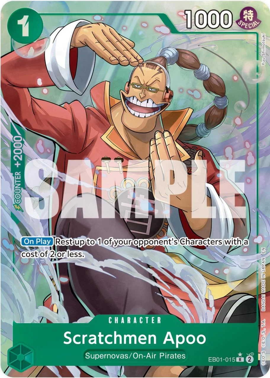 Scratchmen Apoo [Alternate Art PRB-02] — Premium Booster 2