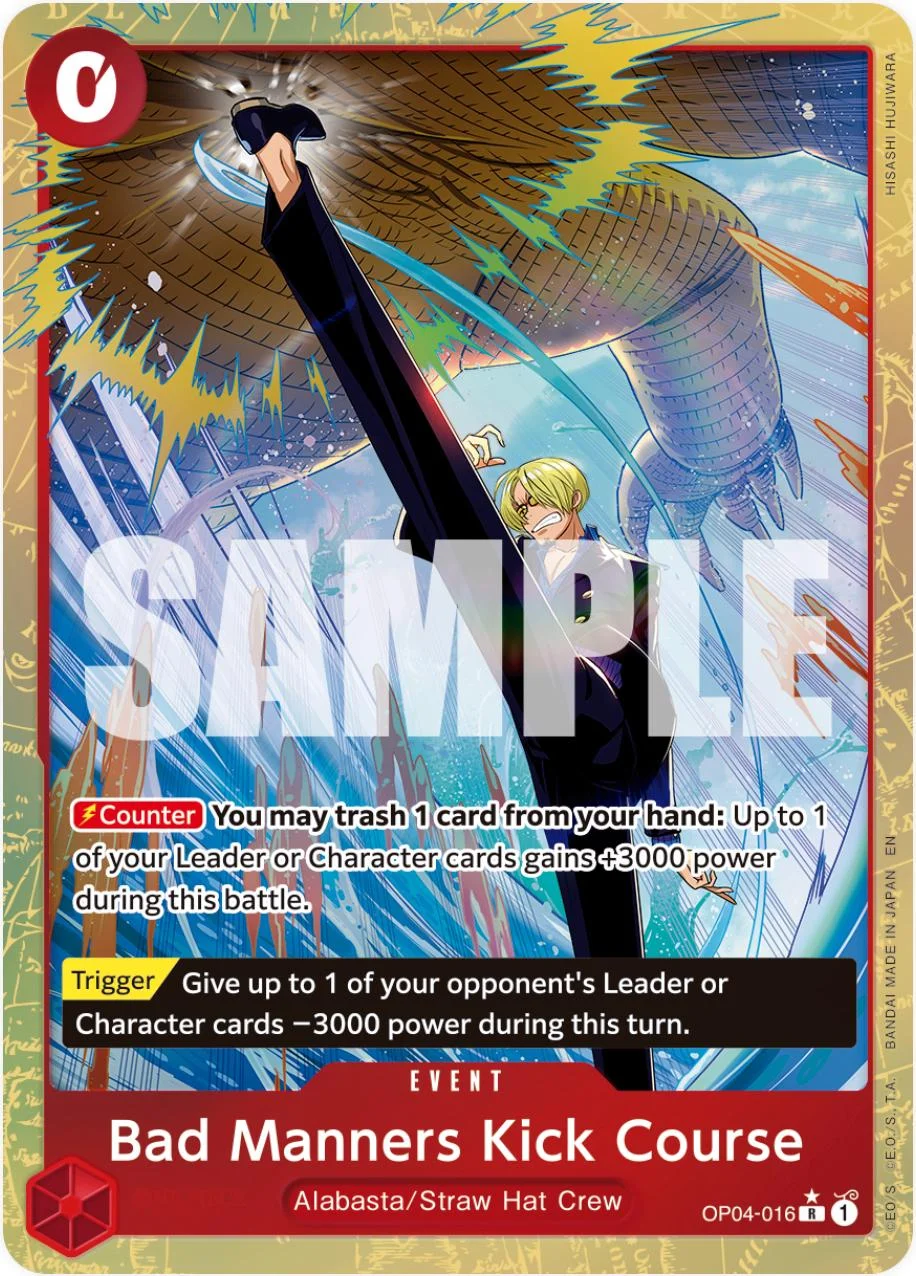 Bad Manners Kick Course [Alternate Art PRB-02] — Premium Booster 2