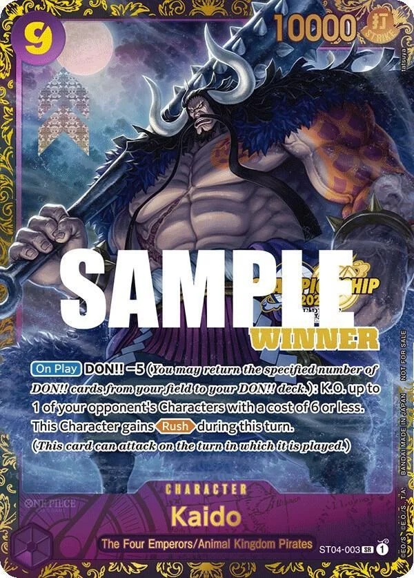 Kaido [Championship 2023 Winner] — Starter Deck 4: Animal Kingdom Pirates