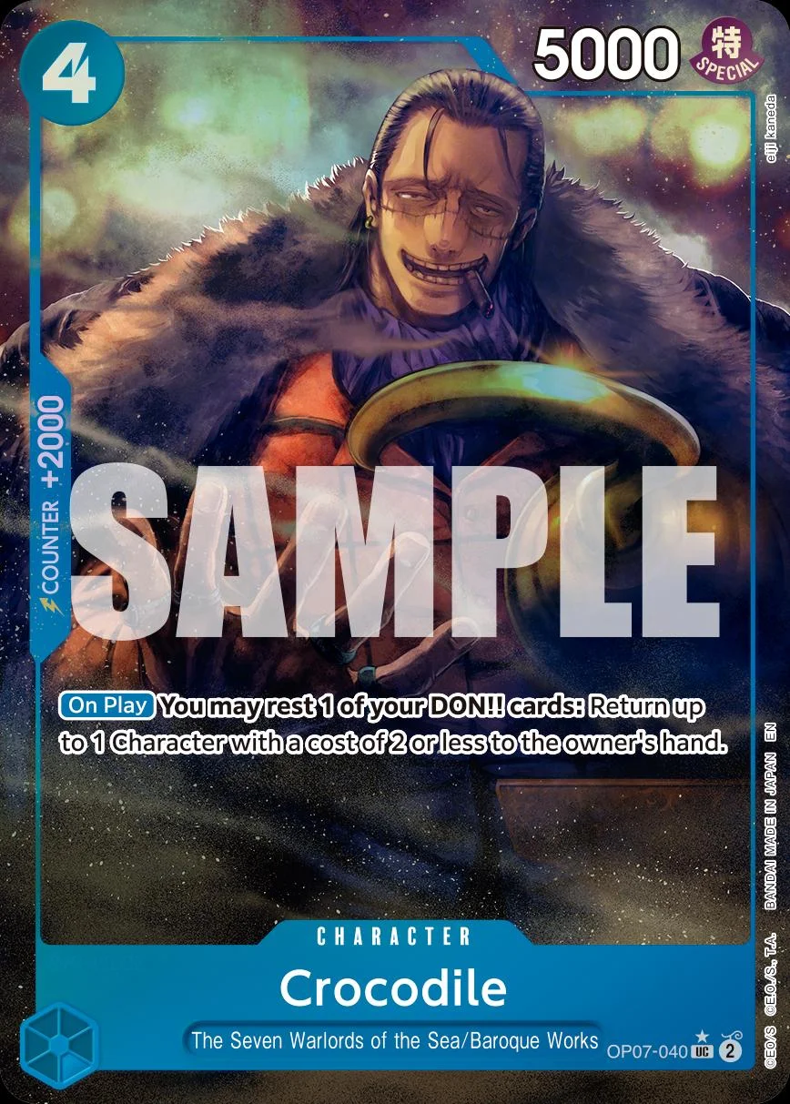 Crocodile [Alternate Art PRB-02] — Premium Booster 2