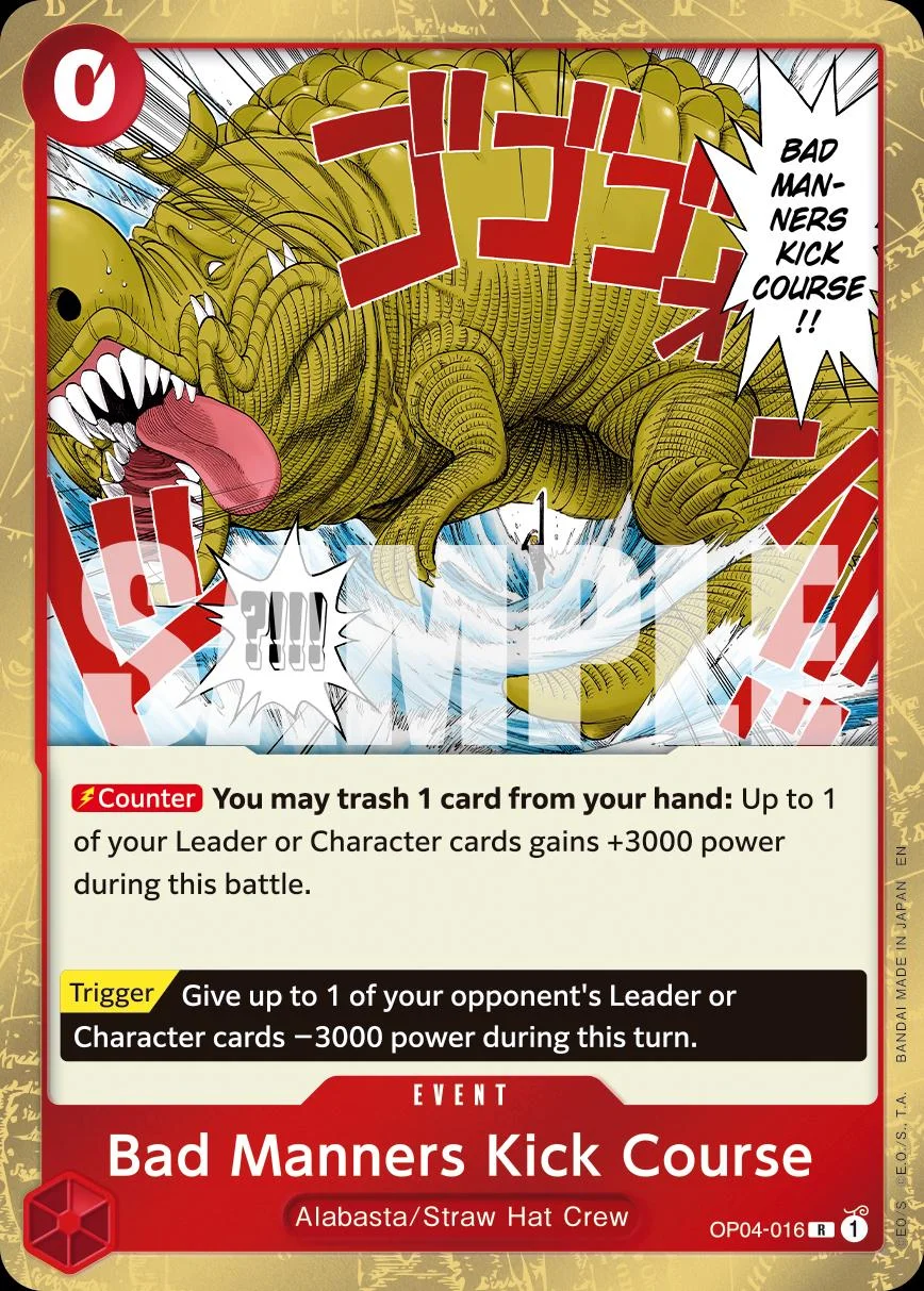 Bad Manners Kick Course [PRB-02] — Premium Booster 2