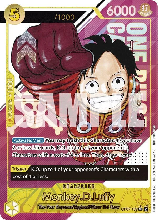 MONKI Nof.M せかいせいふくP Monkey.D.Luffy Price - Azure Sea's Seven [Japanese] | Pack Magik