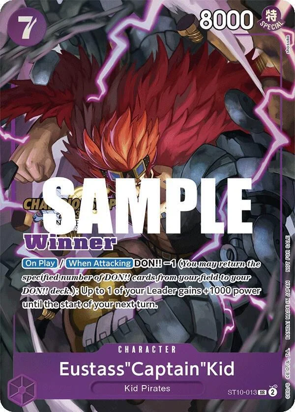 Eustass Captian Kid [Championship 2023 Winner] — Ultra Deck: The Three Captains